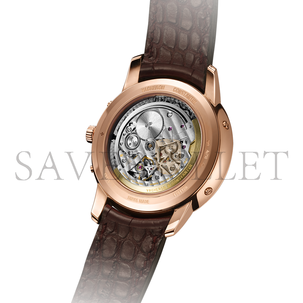 vacheron Co*sta*t*n patrimony perpetual calendar ultra-thin 41 mm pink gold watch 43175/000r-9687